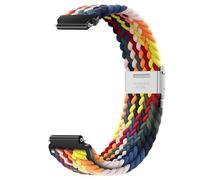 HIFFEY 14mm Strap Nylon Braided Wristband Accessories Metal Adjustment Snap Back Loop Men Women Bracelets Watch Replaceable Watchband (Color : 06, Size : 14mm)