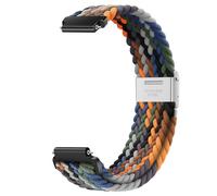 HIFFEY 14mm Strap Nylon Braided Wristband Accessories Metal Adjustment Snap Back Loop Men Women Bracelets Watch Replaceable Watchband (Color : 05, Size : 14mm)