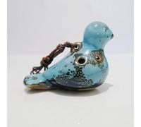 HIFFEY 1Pc Color Painting Ocarina Flute Cute 6 Hole Dove Soprano AC Ceramic Mini Piccolo Musical Instruments (Color : Sky2)