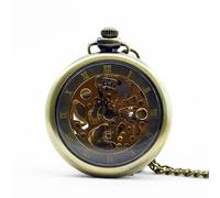 HIFFEY Capless Antique Vintage Single Sided Roman Numeral Mechanical Pocket Watches Personalised Casual Men Women Hand Wind Fob Watch