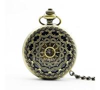 HIFFEY Unique Retro Pocket Watch Mechanical Steampunk Pendant Necklace Gift for Mom and Dad Husband Wife Pocket FOB Watch