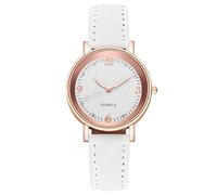 HIFFEY Women's Luminous Wrist Watch Modern Simple Style Leather Belt Ladies Watch (Color : C)
