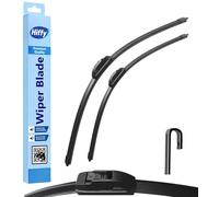 Hiffy Premium U-Hook Front Wiper Blade Set fits Nissan Qashqai MKIII SUV (Apr 2021-Present) - 26″ Driver / 19″ Passenger - Quiet, Streak-Free All-Season Windscreen Replacement