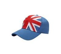 Hiffy Union Jack Beanie Hat & Scarf Set, UK British Flag Winter Knit Hat with Matching Scarf, Warm Soft Unisex Cold Weather Accessories (Union Jack Flag Cap)