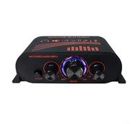 HiFi AK170 Mini Digital Stereo Power for Car and Home Use, Aluminum Alloy Build, Delivering 20W+20W Output, Low Distortion Audio, Blue LED Volume Knob, 2 Channel
