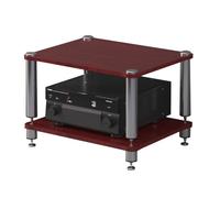 HiFi Audio Cabinet 2/3/4-Tier Stand for Record Player, Turntable & AV Equipment - Stylish Brown Media Rack & TV Table (60x48x38cm, 2-Tier)