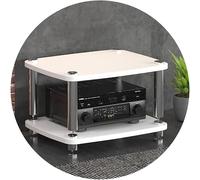 HiFi Audio Cabinet Stand - 4-Layer MDF Rack with Shock Absorbing Feet Power Amplifier Shelf for Turntable Speakers & Home Theater Equipment Stylish &Design