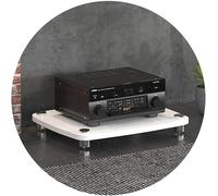 HIFI Audio Cabinet Stand for Record Player and Power Amplifier, MDF Construction with Shock-absorbing Feet, Equipment Rack for Enhanced Audio Experience