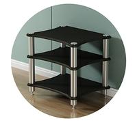 HIFI Audio Cabinet with Shock-Absorbing Feet - Premium Audio Rack for Stereo Equipment Gaming Consoles & Streaming Devices - Elevate Your Home Theater Experience