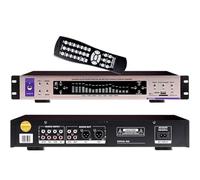 Hifi Audio Equalizer, Digital Graphic Effects Tuning Equalizer, 32-Segment Music Spectrum Display, with Bluetooth, Volume Control, Remote Control, 12 Rhythm Patterns, for Recording Studio