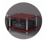 HIFI Audio Rack Stand with Shock-Absorbing Feet - 2/3/4 Tier AV Shelf for Audio Video Components & Turntables - Sturdy HiFi Furniture for Home Theater