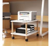 HiFi Audio Rack with Wheels - Adjustable AV Media Storage Shelf CD Player Stand for Home Office DJ & Theater - Height 10-29cm Compact Dimensions 29x34x22.7cm
