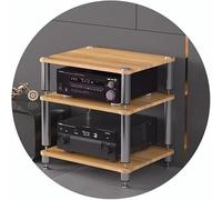 HiFi AV Rack Shelf with Shock-Absing Feet for o Video Equint Turntables and Ma Conents - Sturdy Slish Sto Solut