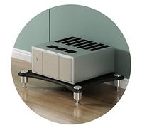 HiFi AV Shelf, TV Stand Cabinet, 1 to 4 Tiers Equipment Rack for Amplifier and Speaker, Black, 60 x 48 x 85cm, 4-Tier