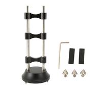 HiFi Cable Lifting Rack, Aluminum Alloy HiFi Wire Stand, Reduce Vibration Cable for Speaker Amplifier, HiFi Line Rack with Non Slip Rubber Sheet, for Turntable CD DVD Player