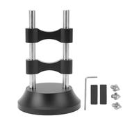 HiFi Cable Stand, Aluminum Alloy HiFi Wire Organizer Rack, Shock Absorbing Cable Lifting Stand for Speaker Amplifier CD DVD Player with Anti - Vibration Rubber Feet