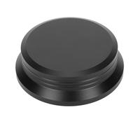 HiFi Disc Stabilizer Aluminum Alloy Universal Turntable Weight Clamp for LP Record, 250g Gold Tone Record Stabilizer with Standard 7.2mm Hole for Belt and Direct Drive (Black)