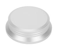 HiFi Disc Stabilizer Aluminum Alloy Universal Turntable Weight Clamp for LP Record, 250g Gold Tone Record Stabilizer with Standard 7.2mm Hole for Belt and Direct Drive (Silver)