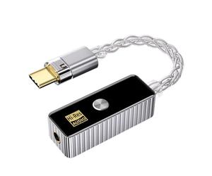 HIFI Hearing Layer Type C Headphone Amplifier Adapter for 3.5mm Mobile Devices and Laptop Players