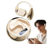 HiFi IPX5 Waterproof Wireless Earbuds | Noise Cancelling Earphones With Microphone, Flexible Ear Hooks, Long Battery Life | Sports & Open Ear Headphones