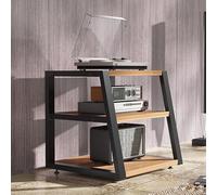 HiFi Media Stand - AV Component Cabinet with Storage Shelves & Stereo Racks Stylish Media Tower for Organized Audio Equipment & Home Theater Setup
