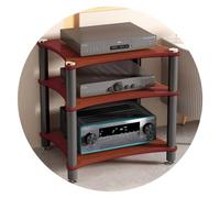 HiFi o Cabinet 1/2/3/4 Layer, MDF Turntable Stand, Home Theater Rack, Conference Room Holder, Brown h - & Functal o Sto Solut