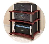 HiFi o Cabinet 1/2/3/4 Layers for AV Equint, Amplifier, le Speaker Tr Stand, Ste Device Sto, Brown Color, Perfect for Home Theater, Modern Design