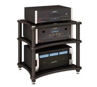 HiFi o Cabinet, 1-4 Level Stand for Turntables, o Rack for Enhanced Sound Experience, Black, Size: 60 x 48 x 100 cm