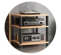 HiFi o Cabinet, AV Rack, Home Entertainment Fur, Sto Shelves for AV Amplifier, Turntable, Sky Box, Printer - Wooden Stand, 60 x 40 cm