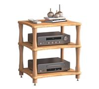 HiFi o Cabinet with 1-4 Levels, Adjustable Wooden Shelves, Ma Sto Tower for Turntables, Printers, Sky Boxes & TVs - Wood Design