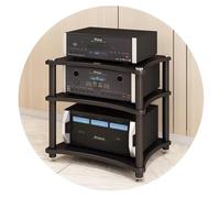 HiFi o Rack 1/2/3/4 Layer, Cabinet, Amplifier Stand, le Speaker Tr Support, Ste Device Sto (Color: Black, Size: 6)
