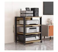 HiFi Rack 3/4 Tier Audio Video Component Stand Corner Shelf Media Unit for Stereo Receivers CD Players Gaming Consoles - Home Theater Office & Living Room Storage Solution