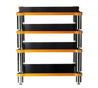 HiFi Rack AV nd3/4 Shelf Wooden Turntable nd High Sto Fur for Corner TV Unit Slish o Rack 60x93x48cm Oak h