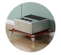 HiFi Rack AV Shelf - 1/2/3/4-Tier TV Stand Cabinet Amplifier & Speaker Rack Brown-A Ideal for Home Theater & Audio Equipment 60x48x10cm (1 Tier)