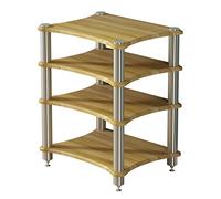 HiFi Rack AV Shelf 1/2/3/4-Tiers TV Stand TV Cabinet Hifi Amplifier Cabinet Equipment Cabinet Speaker Rack Amplifier Rack (Color : Brown-B, Size : 60 * 48 * 85cm(4Tier))