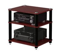 HiFi Rack AV Shelf 2/3/4-Tiers Stereo Stands For Living Room AV Media Rack Record Player Multifunctional Multi-layer Cabinet For Av Amp/Turntable/Sky Box(Brown60 * 48 * 59cm(3Tier))