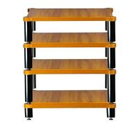 HiFi Rack AV Stand3/4 Shelf Turntable Stand Premium Wooden Corner TV Unit Stylish Home Theater Storage Solution Dimensions: 60x78x48cm Elegant Wood Finish