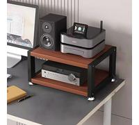 HiFi Rack Stand 2/3/4 Tier Audio Storage Durable Entertainment Center for Stereo Components NonSlip Feet Turntable Console for Home or Office Use.