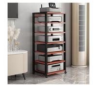 HiFi Racks 4/5/6/7 Tier Media Stand - Stereo Rack for Home Office Theater Kitchen Video Equipment Record Player Game Console Entertainment Center Storage Shelf