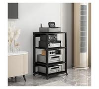 HiFi Racks 4/5/6/7 Tier Media Stand - Stereo Rack for Home Theater Office & Kitchen - Record Player & Game Console Storage Unit - Entertainment Center Shelf