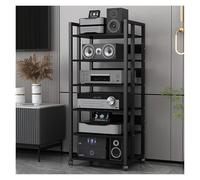 HiFi Racks 4/5/6 Tier Stereo Cabinet Freestanding Media Stand for Home Entertainment Corner Audio Rack for Record Players Speakers Amplifiers & Receivers