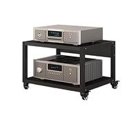 Hifi Racks And Stands Audio Rack Cabinet Av Shelf, 2 3 4 5 Tier Audio Rack Tower On Wheels, Heavy Duty Audio-Video Media Stand Entertainment Stereo Components Racks