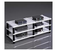 hifi stand hi fi cabinets hifi racks and stands 120cm Long Media Stand Audio/video Component Cabinet, Home Stereo Racks and Stands, Heavy Duty Upright Modern Audio Equipment Rack, Open-Ended Modular U