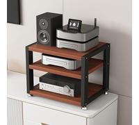 hifi stand hi fi cabinets hifi racks and stands 2/3/4 Tier Heavy-duty Storage for Entertainment Stereo Component - Audio Tower Rack with Non-slip Feet - Record Player Console for Office, Home Desktop