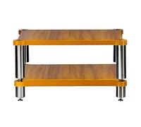 HiFi Stand HiFi Rack AV Shelf 2/3/4-Tiers Media Storage Shelf With Adjustable Shelves For Av Amp/Turntable/Sky Box/Printer(Brown-B,60 * 28 * 48cm)