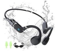 HIFI WALKER Bone Conduction Headphones Wireless Bluetooth 5.3, IPX8 Waterproof Bone Earphones Sports MP3 Player with 32GB, Underwater Swimming Headphone with Mic for Cycling, Running, Swimming