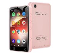 HIFI WALKER G7 Android 13 MP3 Player with 4" Touchscreen, WiFi & Bluetooth, Camera, Built-in Speaker, Supports Spotify, YouTube, Audible, Expandable Storage, 2000mAh Battery - Pink