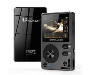 HIFI WALKER H2 MP3 Player - High Res Audio DAP with Bluetooth5.2, Lossless Music Player, DSD DAC Support, Portable FLAC Player with Line Out, 64GB Memory Card, Expandable to 512GB