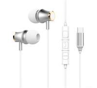 Hifi Wired Earbuds With Dual Interface Support For Type C And 3.5mm Jacks, Noise Canceling Microphone For Clear Calls, Lightweight Ergonomic Fit, Ideal For Gaming And Music, Black, 1.2 Meter(B)