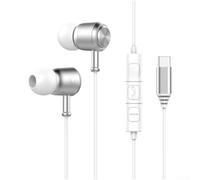 HiFi Wired Earbuds with Microphone 3.5mm Type C in Ear Headphones for Gaming Mobile Phone PC Laptop(B)